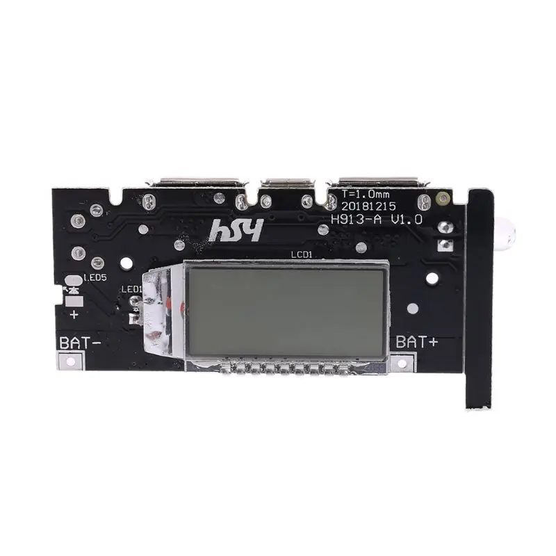 

2-USB 5V 2.1A Mobile Power Bank 18650 Battery Charger Board Digital LCD Module