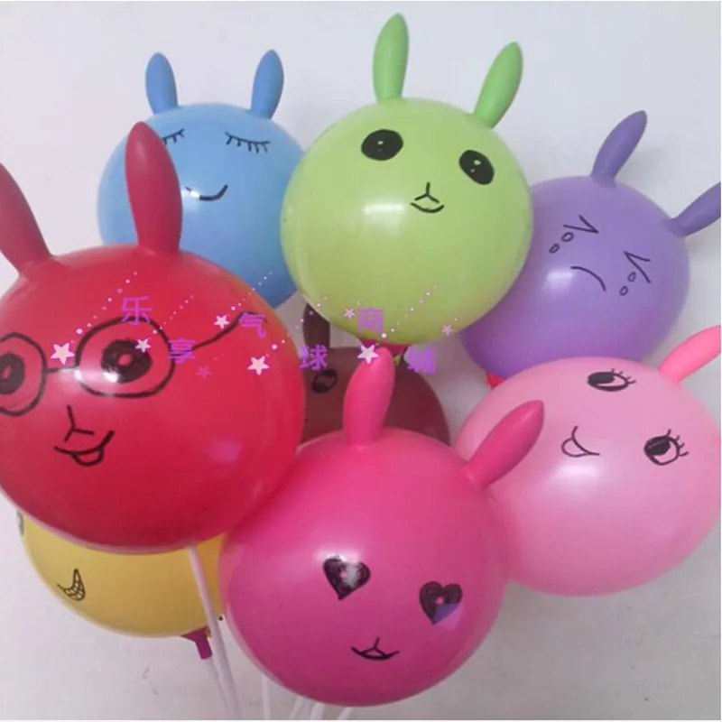 New Product thickening rabbit balloon, shaped latex balloons, animal shapes  buck happy birthday decoration