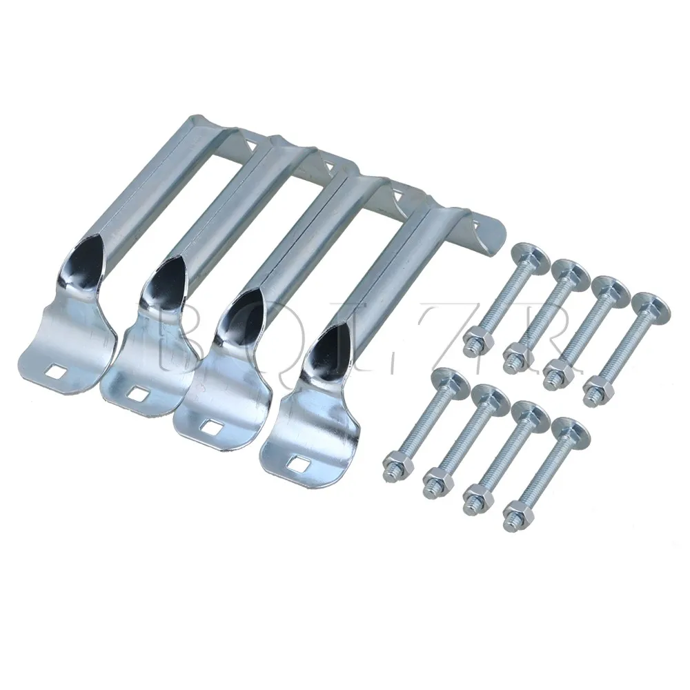 4pcs Galvanized Heavy Duty Garage Door Lift Handle 11mm Hole Dia