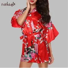 Женское шелковое кимоно, Атласный халат, сексуальные шорты, женское банное полотенце на липучке, халаты, пижамы с принтом, женские халаты, плюс размер 2XL