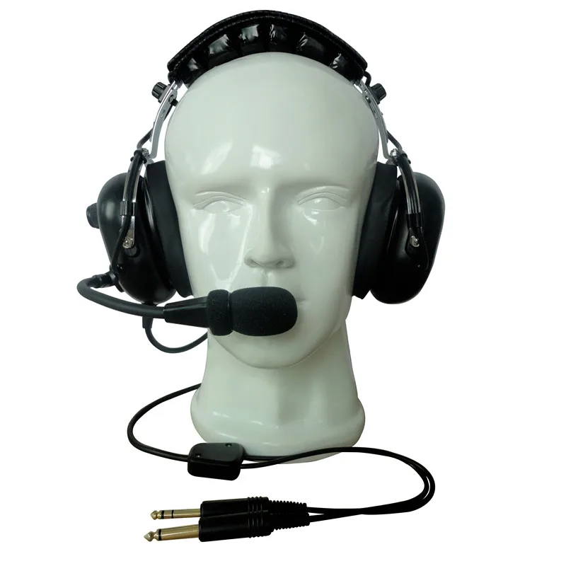 noise cancelling pilot headset