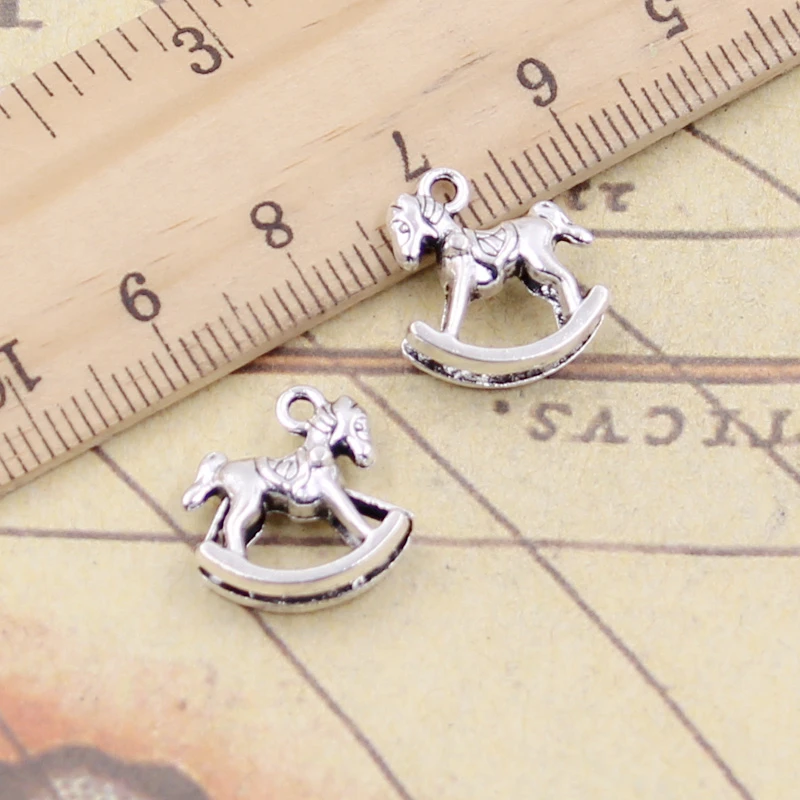 10pcs Tibetan Silver Animals Horse Charms Pendants Jewelry Making DIY Handmade Crafts