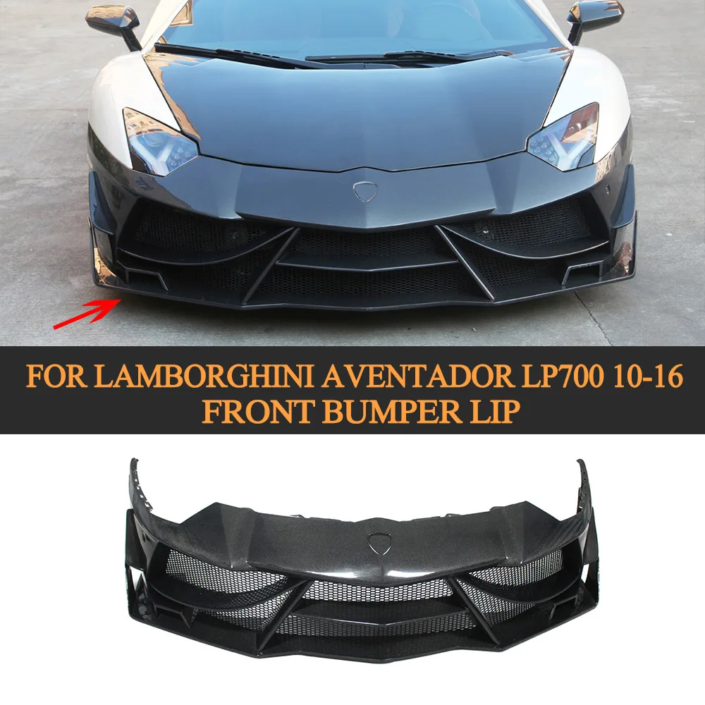 Углеродное волокно передний бампер спойлер чехол для Lamborghini Aventador LP700 4 Roadster Pirelli 10