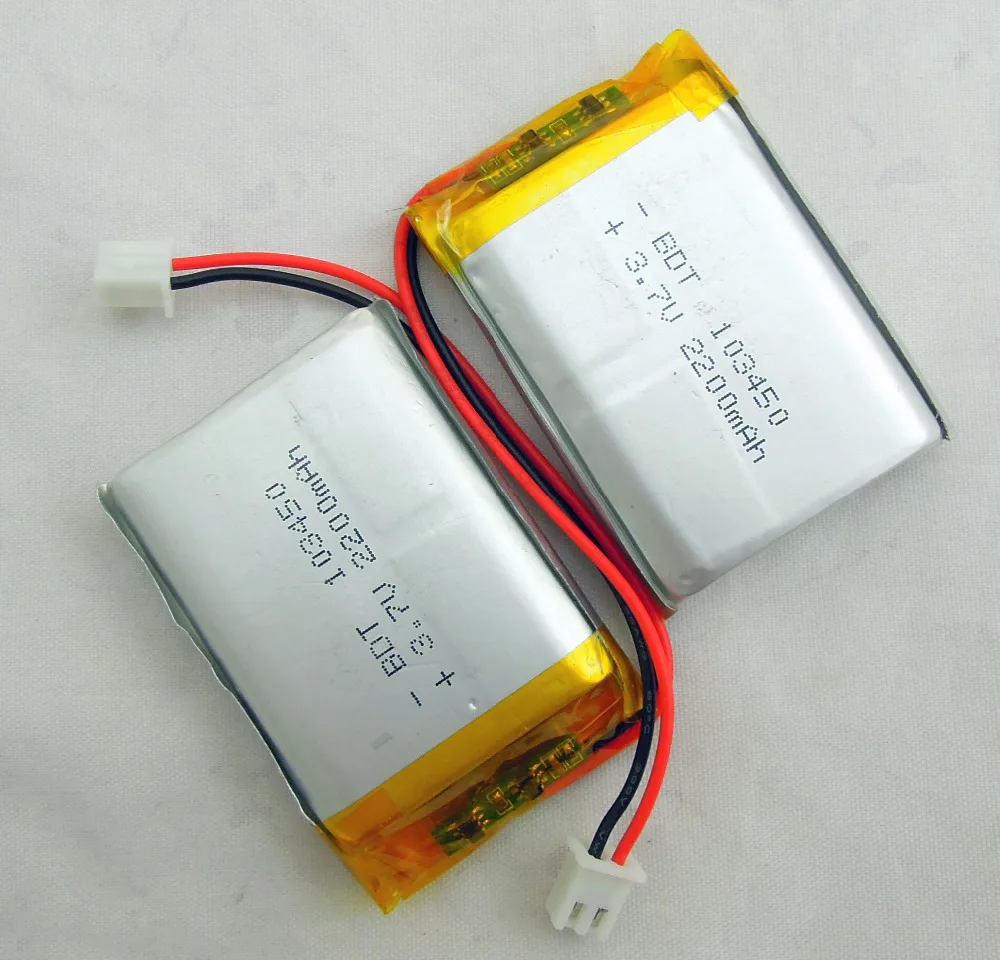4pcs GTK 103450 rechargeable battery pack polymer 1800mah 3.7V fr MP3 MP4 Bluetooth gps tracker