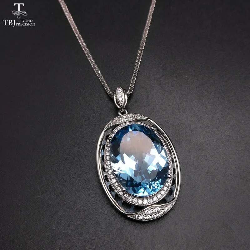 Aliexpress.com : Buy TBJ,Extra Big luxury natural Blue topaz pendant