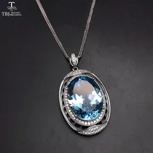 Женский кулон с цепочкой TBJ очень большой роскошный натуральным