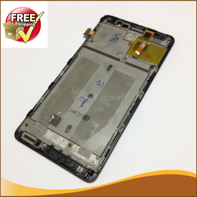 

1pcs LCD Display For lenovo s860 860 LCD Display Touch Screen Digitizer Frame Assembly Replacement Black Color Free Ship