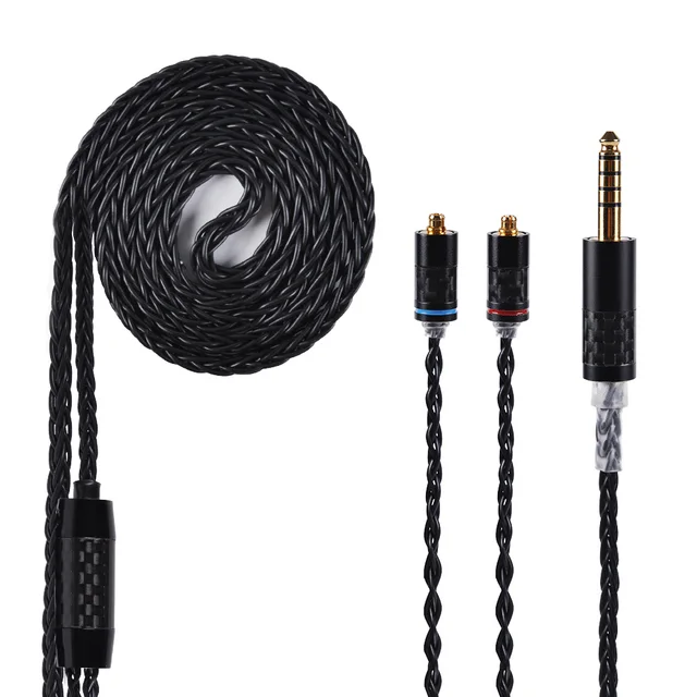 $US $29.63  AK Yinyoo 8 Core 7N Upgraded Single Crystal Copper Cable Taiwan Import 4.4/2.5/3.5mm Cable With MMC