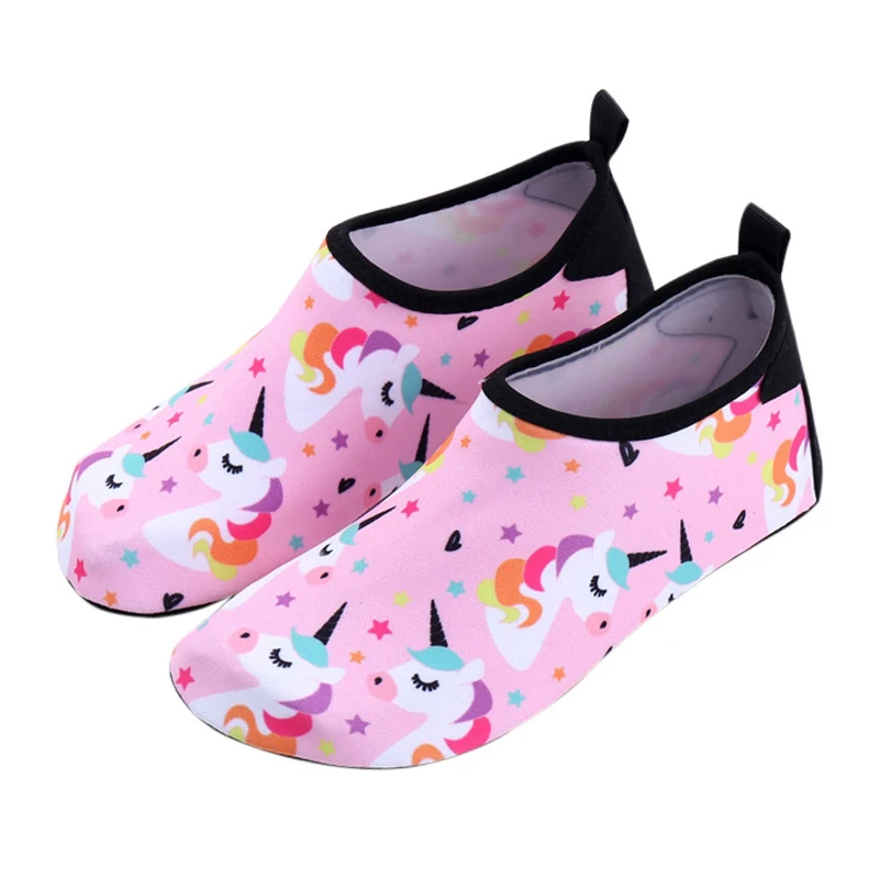 

Kids Barefoot Shoes Summer Cartoon Unicorn Swim Water Aqua Socks Shoes For Boys Girls Toddler Quick Drying Non Slip Slippers