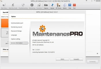 

Hitachi Construction Machinery MPDr Ver 2.33 is valid for December 30, 9999