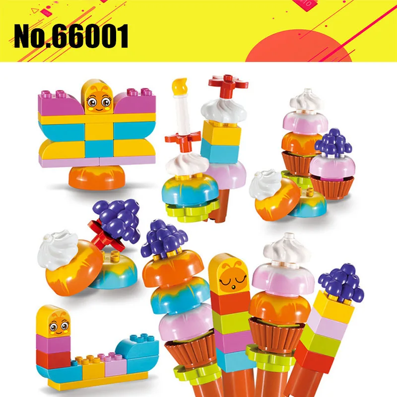 

DIY Big Size Fantasy Ice Cream Building Blocks Assembling For Children Educational Toys Creative Gifts