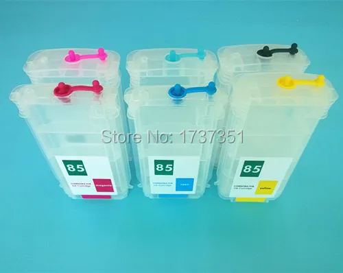 

80ml/130ml 6 Color With Auto Reset Chip for HP 84 85 ink Cartridge For HP Designjet 30 90 130 Printer