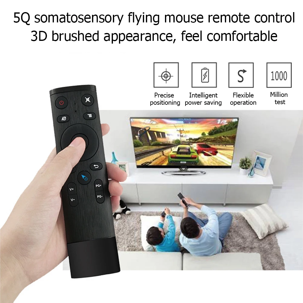 Q5 Air Mouse Bluetooth Voice Remote Control For Smart TV Android Box IPTV Wireless 2.4G Voice Remote Control With USB Receiver