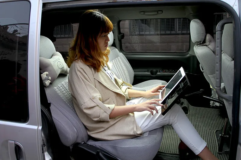  Full Motion 360degree Rotation Laptop Car Mount Stand Desk Car Dining Table Writing Board Notebook 