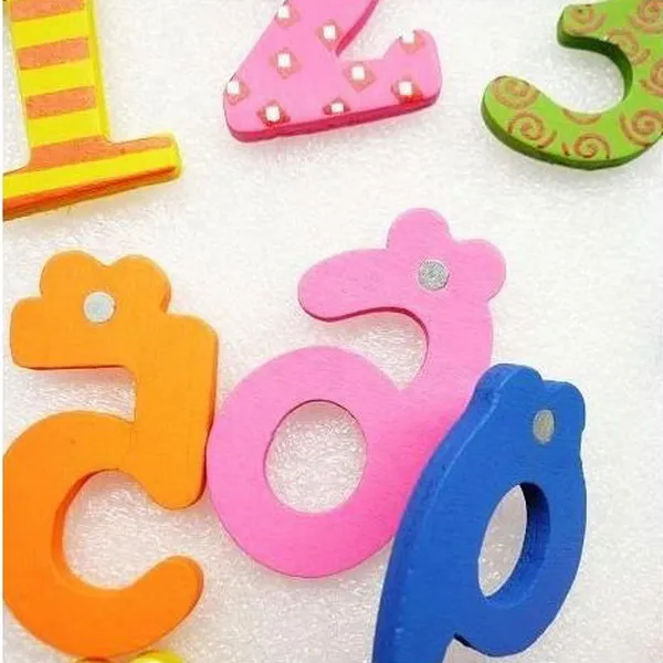 10 Pieces Number 0-9 Wooden Fridge Magnet Kids Math Toys Cartoon Animal Numbers Educational Number Learning Toys For Baby Gift