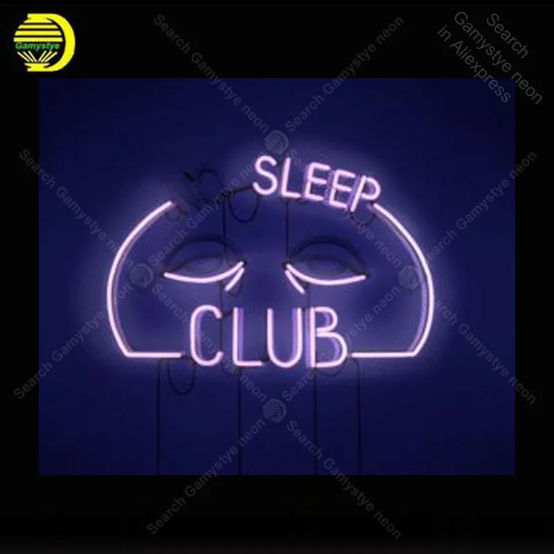 

Neon light Signs Sleep Club Neon Bulb sign Lamp Handcraft Beer Bar PUB display Custom LOGO neon Letrero Neons enseigne lumine