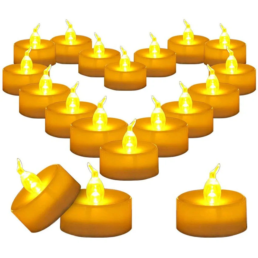 Velas a Pilhas Decoração de Casa Luz de Páscoa Flameless Luz Tealights Falso Vela Iluminação 24 Pçs Led Chá 5 de páscoa decoração de casa iluminação
