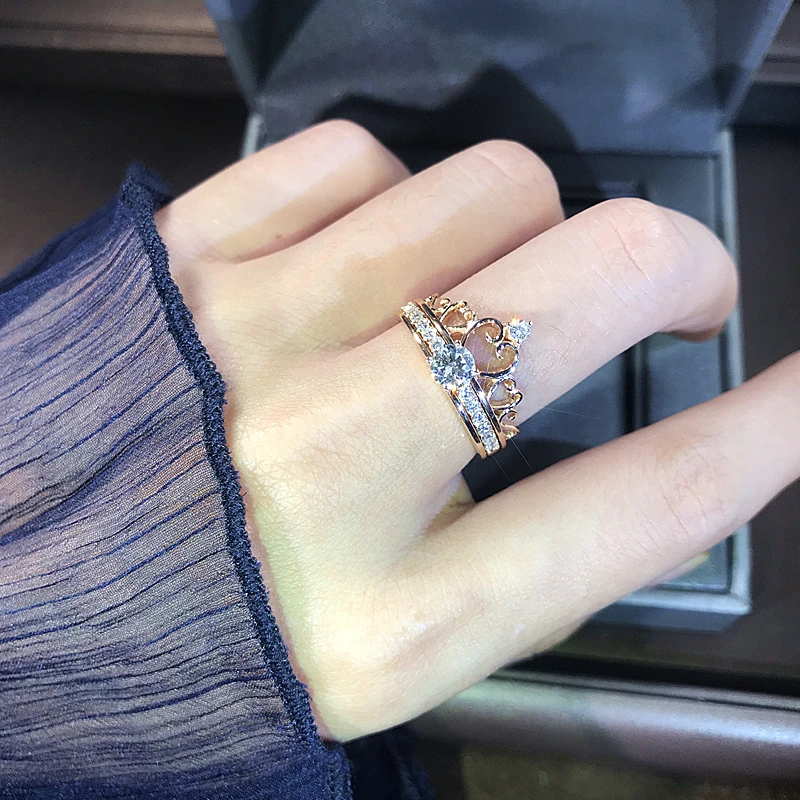 18 К 750Au золото Муассанит алмаз кольцо обручальное кольцо D Цвет VVS с национальным сертификатом MO-H1008