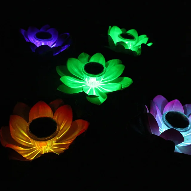 Bloem Solar Led verlichting Tuin Park Outdoor Kleur Veranderende ... Bloem Solar Led verlichting Tuin Park Outdoor Kleur Veranderende ...