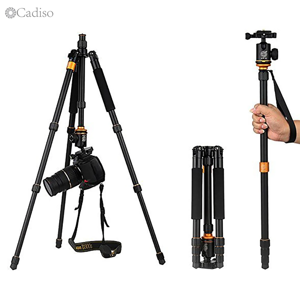  Cadiso Professional Photography Portable Tourism Work Tripod Monopod for Camera Digital SLR Smartph