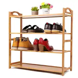 4 Слои бамбуковые деревянные шкафы для обуви универсальный стеллаж для хранения обуви Органайзер для хранения на полке заводской стенд