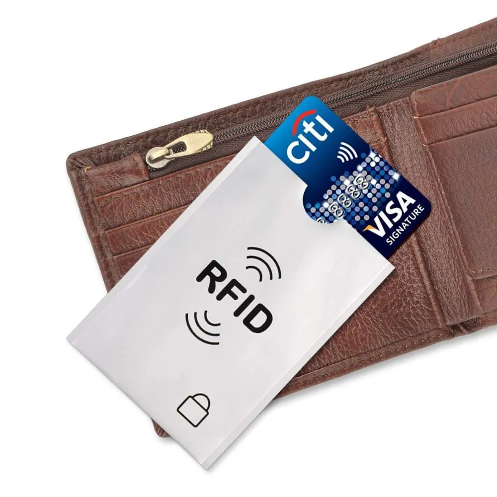 RFID экранированный наручный держатель для карт защитный чехол Дебет кредит Бесконтактный NFC карты безопасности предотвращения