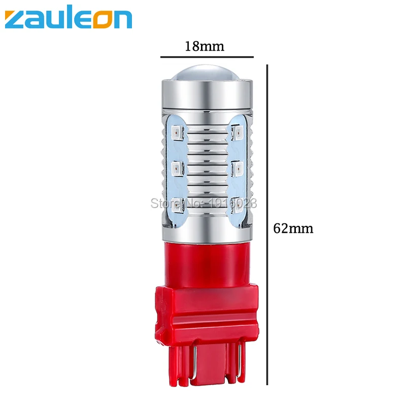 Zauleon 2 шт 3157 красный светодиодный стробоскоп задний фонарь вспышка высокой мощности Светодиодный Предотвращение задних столкновений внешние огни