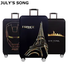 JULY'S SONG Travel Accessories Luggage Cover Case For a Suitcase Protection Dust Cover Stretch Suitcase Cover Bag S/M/L/XL