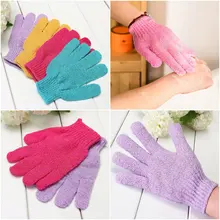 1 шт. скруббер Противоскользящий массажный, отшелушивающий губки перчатки душ отшелушивающая пена для чистки спа ванны аксессуары