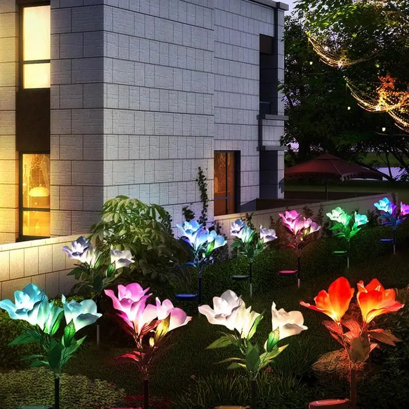 

5-Head Solar Butterfly Light LED Artificial plants Flower Outdoor Garden Decoration Accessories Path Way Lawn Landscape