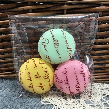 

Wholesales 1000 Pieces 10*10+3cm Clear Simple Letter Self Adhesive Bags Sachet Cadeau For Cookie, Biscuit, Snack Gift Packaging
