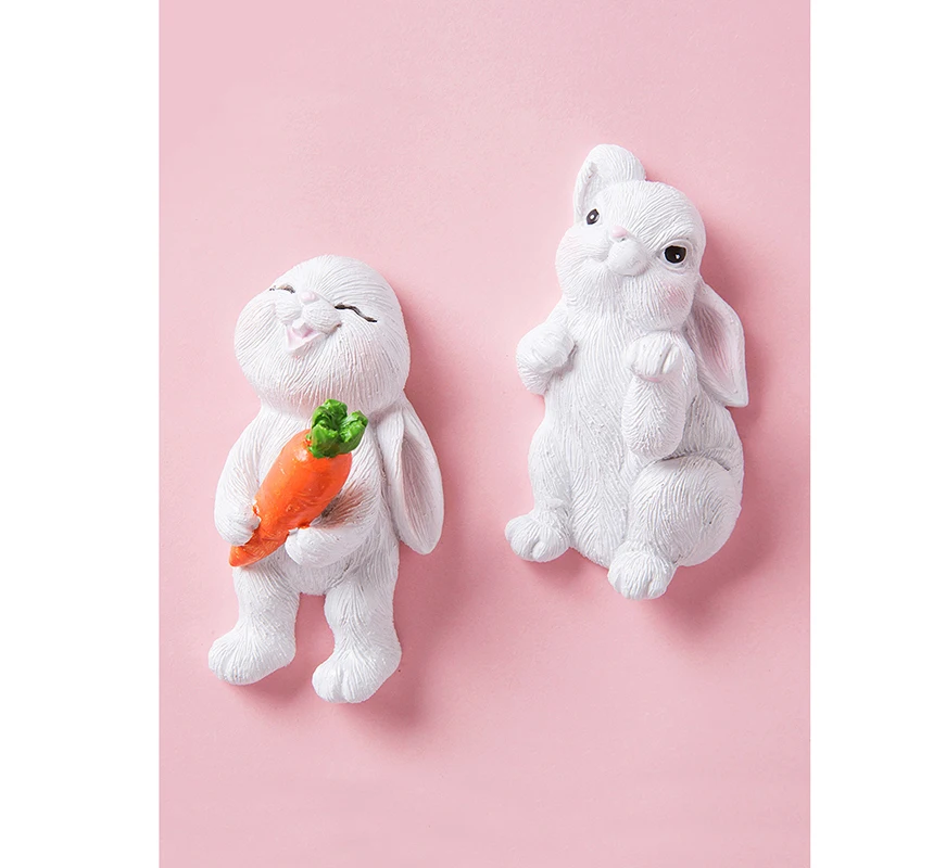 

New Design Self Adhesive Rabbit Animal Wall Hook Hanger For Key Hook Wall Decoration Sundries Hook Kitchen Pot Spoon Hook Hanger