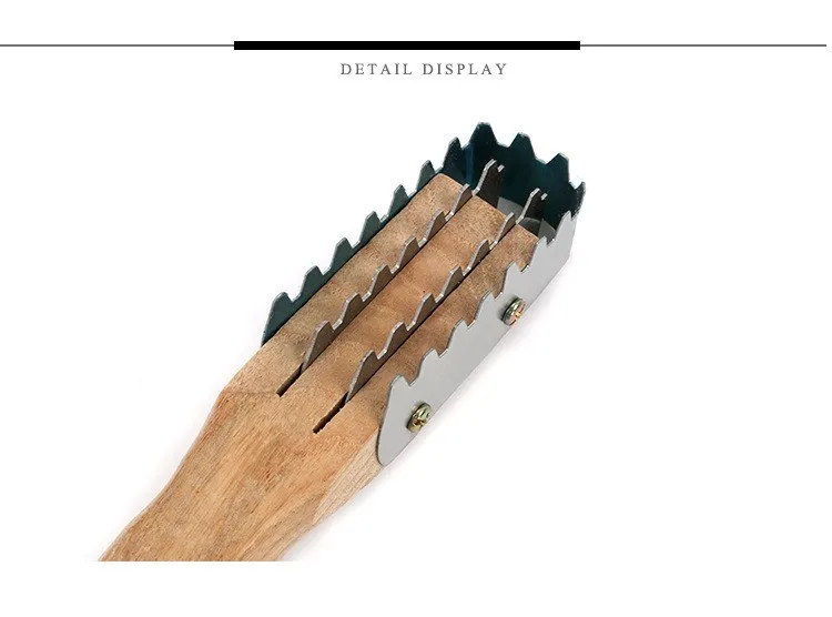 Домашний 1 шт. кухонный скребок для рыбной чешуи быстрая очистка нож деревянная ручка из нержавеющей стали для удаления рыбьей кожи инструменты для морепродуктов H454