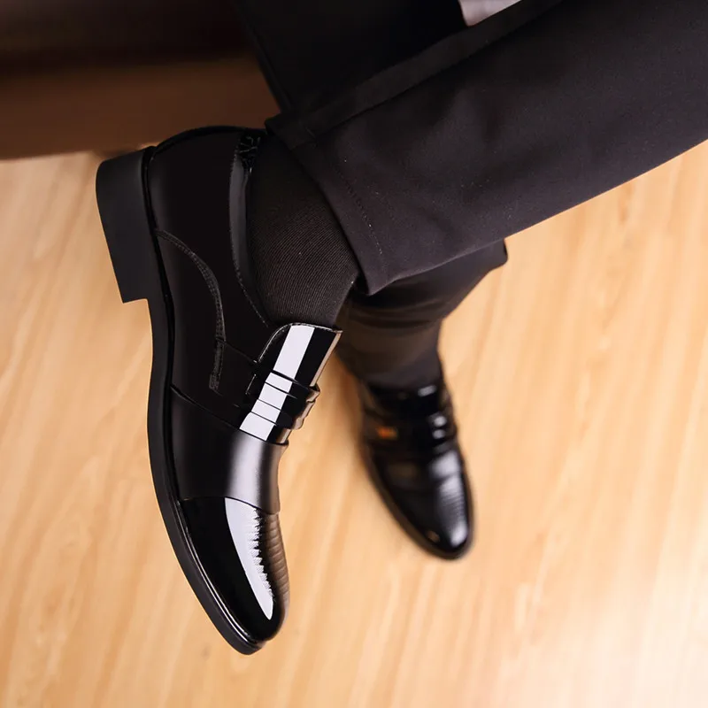 Обувь, увеличивающая рост, на 6 см, с острым носком, приличная элегантная официальная мужская модельная обувь г. Мужские офисные свадебные туфли из лакированной кожи мужские оксфорды