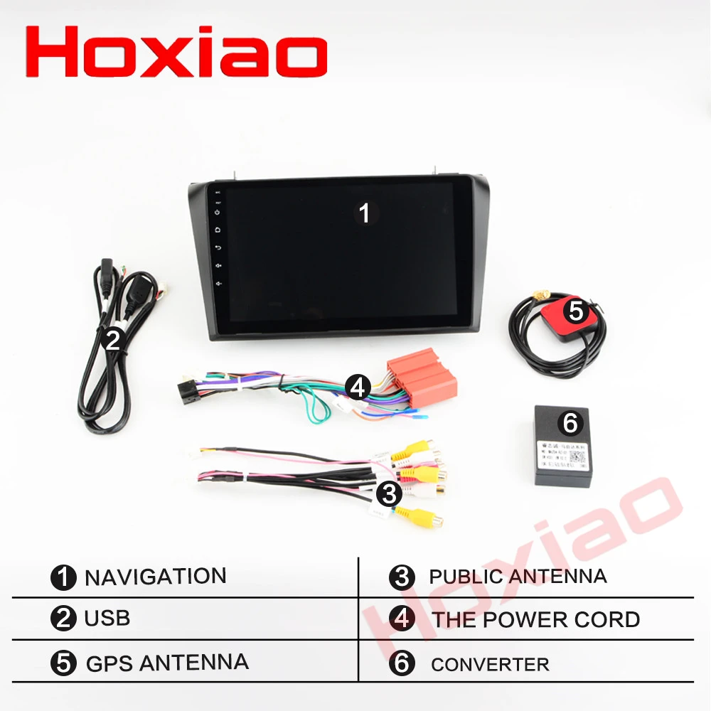 Sale Android Car Radio for  Mazda 3  Mazda3 2004-2009 1024*600 Quad Core wifi Bluetooth video audio Multimedia 2 din car dvd player 5
