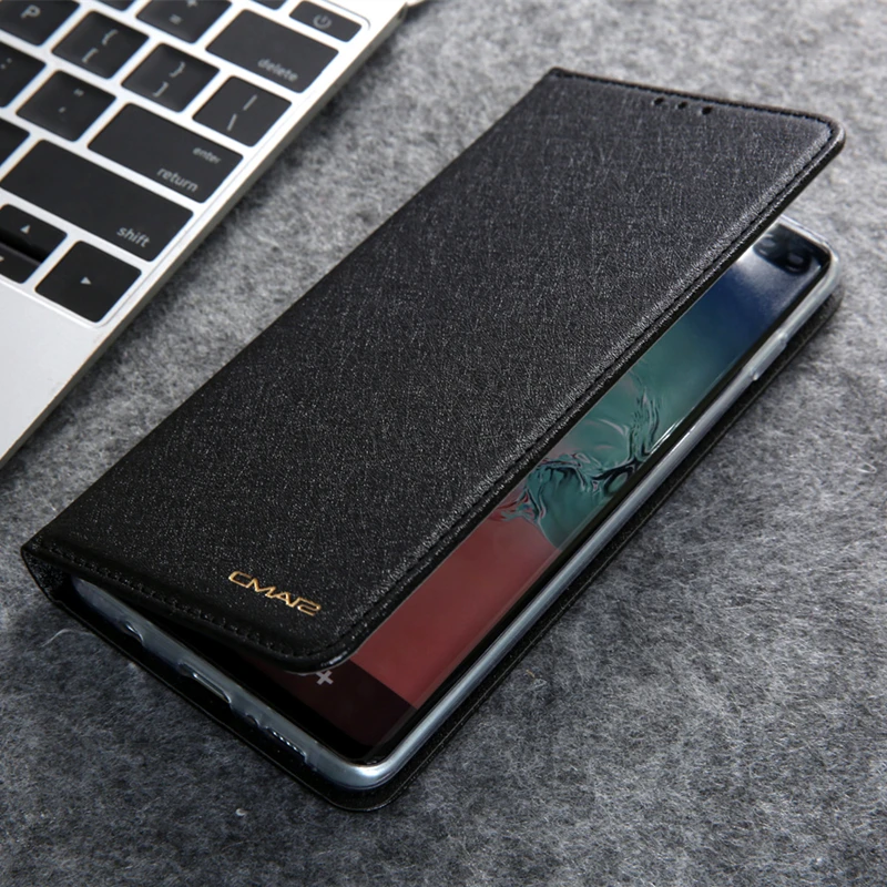 S10 кожаный чехол для Samsung Galaxy Plus s7 edge S8 S9 NOTE 10 Pro из искусственной кожи Магнитный