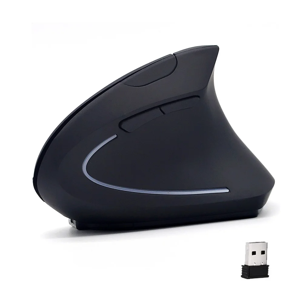 USB игровая беспроводная Вертикальная мышка Удобная практичная оптическая компьютерная игровая мышь для ноутбука PC мышь - Цвет: Left Hand Wireless