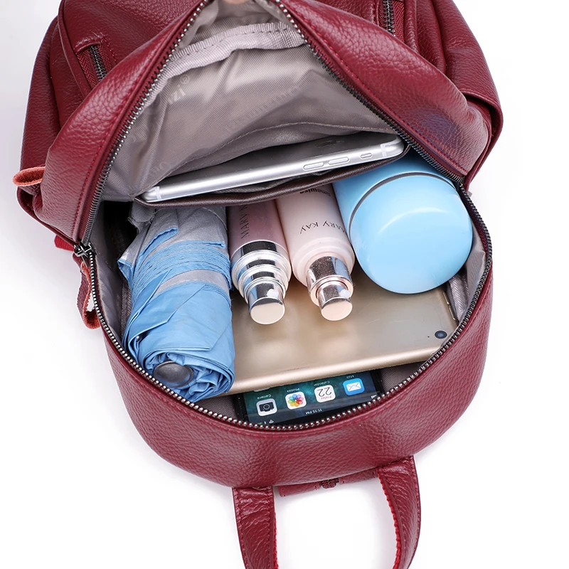 Женские кожаные рюкзаки для девочек, школьные сумки в консервативном стиле, винтажный рюкзак для путешествий, женский рюкзак
