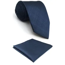 D20 темно-синий солидный мужской галстук шелковое платье Классический платок галстуки для мужчин Свадебная Мода Удлиненный размер 63"