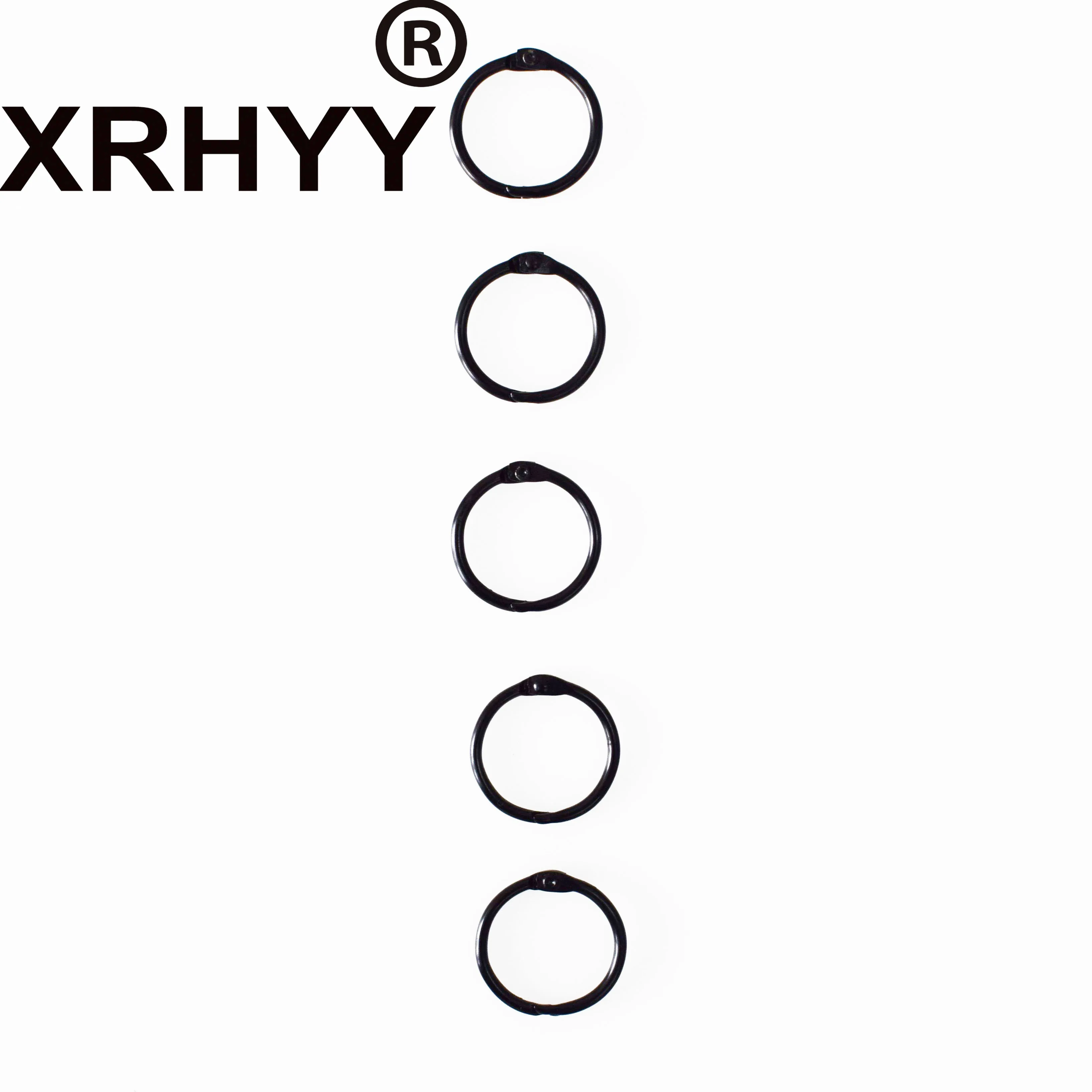 XRHYY металлическое черное кольцо lat брелок для ключей круглая книга переплет фотоальбом брелок папка с кольцевым механизмом кольцо для ключей