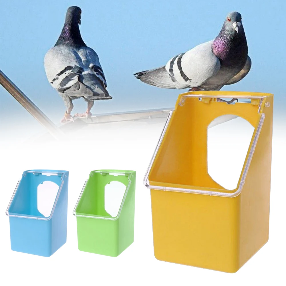 Plastic Pigeons Water Feeder Parrot Hanging Drinker Pot Bird Cage Dispenser Food Container Budgie Cockatiel Pet Supplies | Дом и сад