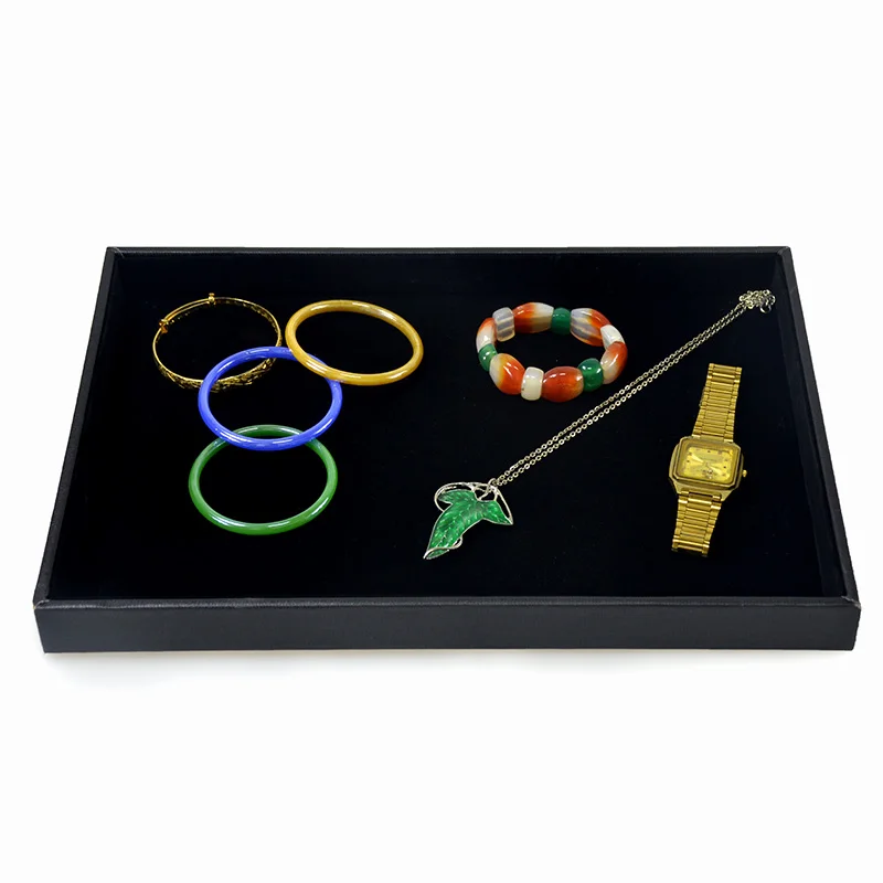 Buy 2pcs 14" Large Jewelry Display Velvet Tray for Bracelet Necklace Fashion