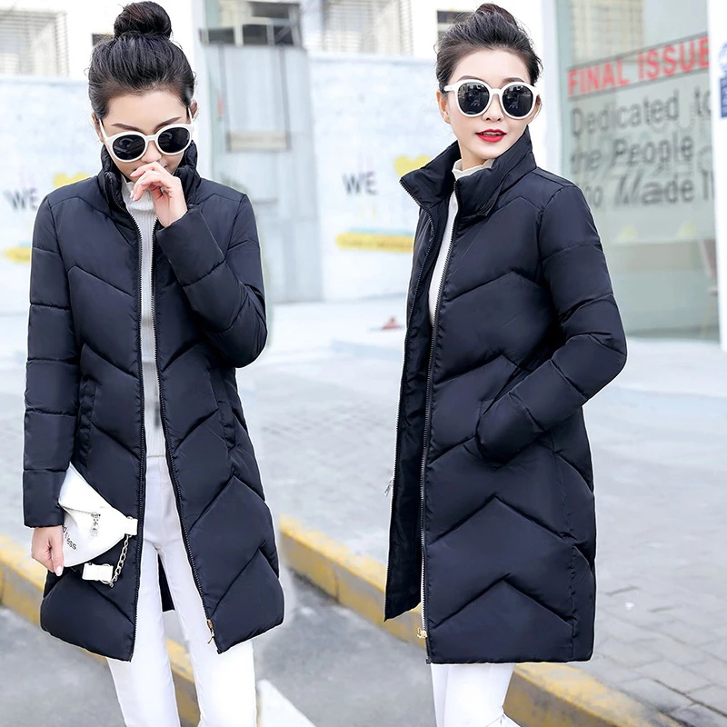 

New 2019 Fashion Jacket and Coat women Plus size S-6XL Long Parkas Autumn winter Outwear Female bomber Jacket Warm basic tops