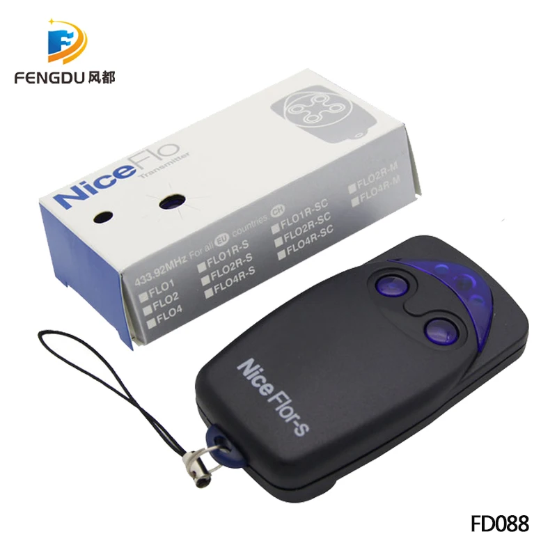 

5PCS for Nice FLO2R-S 2-channel FLOR-S FLOR_S Remote control, Rolling code 433,92MHZ with free shipping
