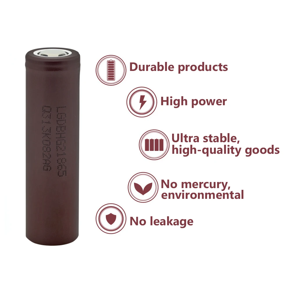 Перезаряжаемый Li-Po литий-полимерный высокий расход 18650 3000 мАч 3,7 в батарея Макс 20А сменные батареи для Vape фонарь