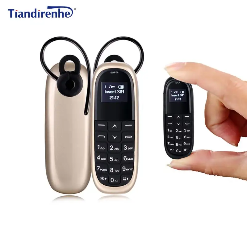 Tiandirenhe kk1 Беспроводной Bluetooth наушники Dialer Мини Мобильный телефон sim карты