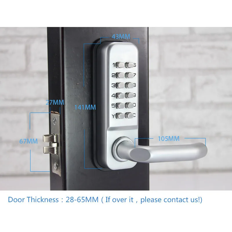 LACHCO механический дверной замок s Keyless цифровой машинный код клавиатуры пароль входной дверной замок L17001BS