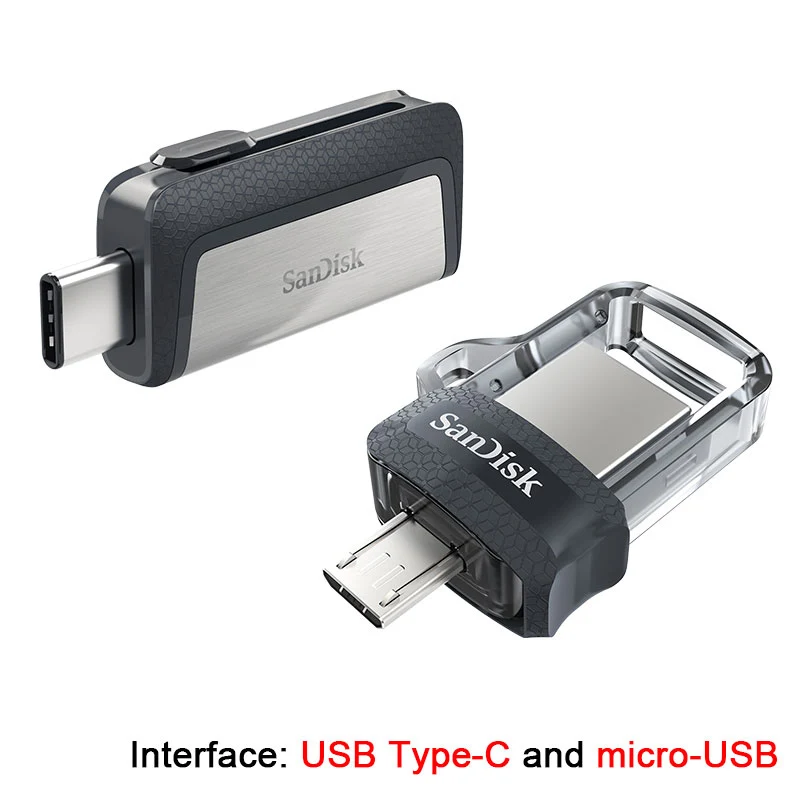 Флешка SanDisk USB 3 0 OTG 32 Гб 16 два мини накопителя 128 64 ГБ флешки для ПК и телефонов Android