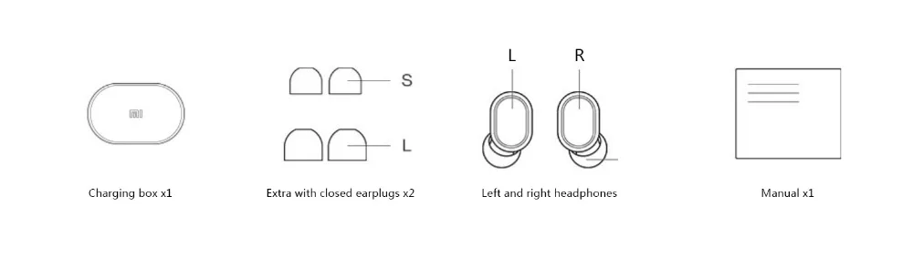 Действительно Xiao mi Red mi AirDots Bluetooth наушники mi ni True mi Беспроводные Bluetooth 5,0 наушники активные шумоподавления наушники