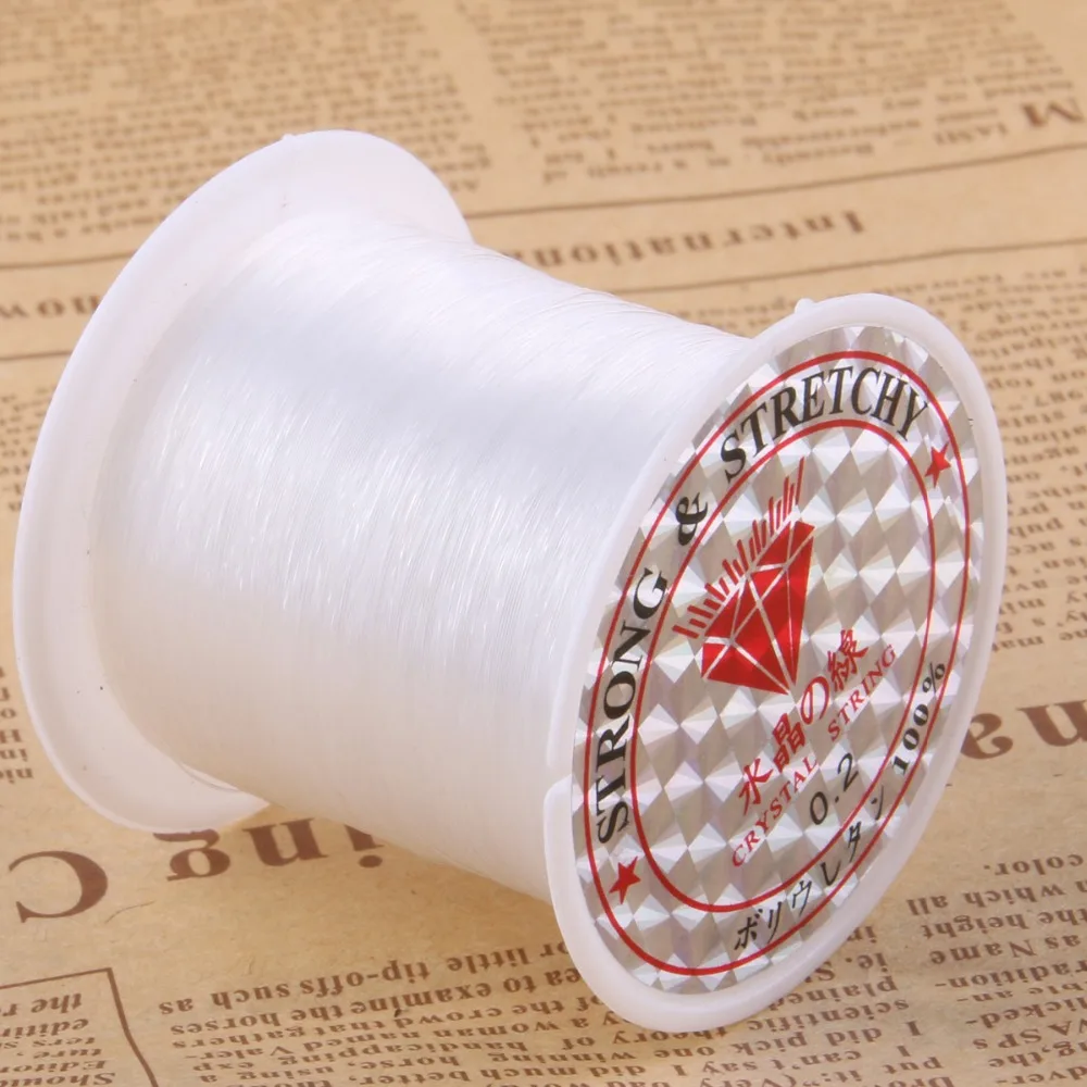 100 м/упак. 0,2 мм цветная линия проволоки шнур для ювелирных изделий DIY ожерелья браслеты Изготовление ювелирных изделий